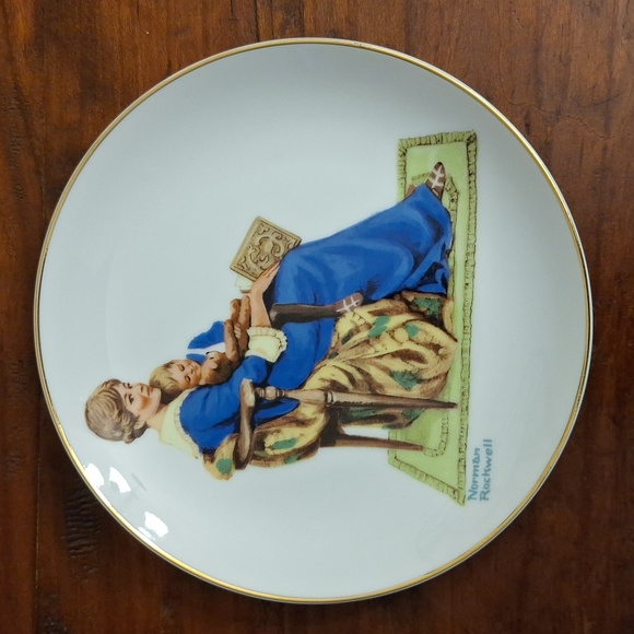 🪑 Norman Rockwell collector plates and tankard. Memories, Bedtime, Cobbler. - Picture 7 of 11